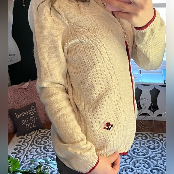 gorgeous knit floral granny cardi ✨ - Picture 3 of 3